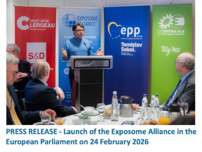 PRESS RELEASE – Launch of the Exposome Alliance in the European Parliament on 24 February&nbsp;2026